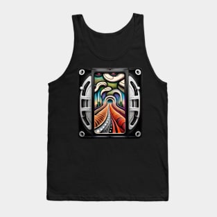 futuristic psychedelic entrance Tank Top